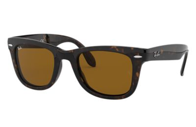 Ray-Ban Wayfarer Folding Classic RB4105 Tortoise - Nylon - Brown Lenses