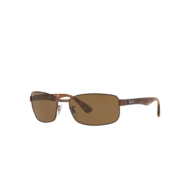 Ray Ban Rb3478 Homme Sunglasses Verres: Marron Polarisés, Monture: Havane - RB3478 014/57 60-17