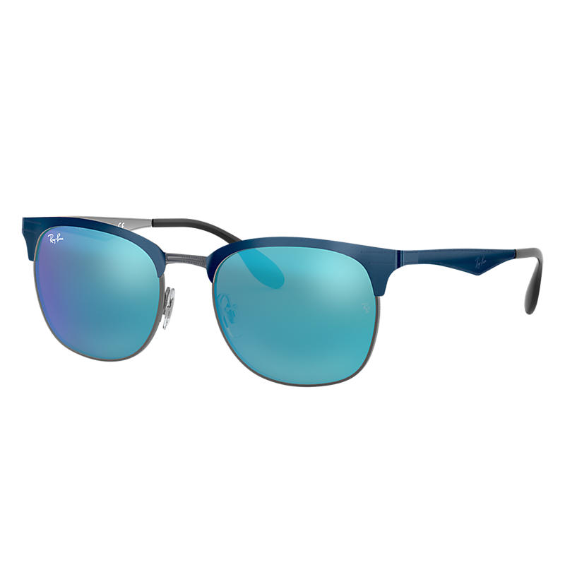 Ray Ban Rb3538 Unisex Sunglasses Verres: Bleu, Monture: Bleu - RB3538 189/55 53-19