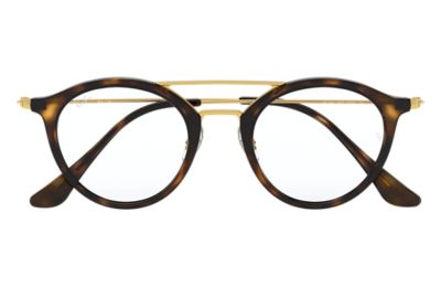 ray ban schwarz and gold eyeglasses
