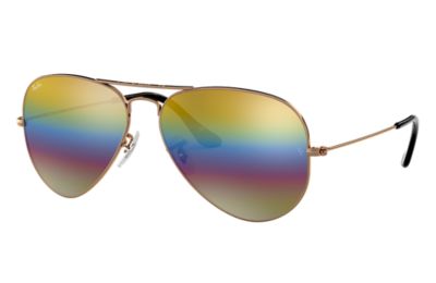 ray ban copper flash lenses