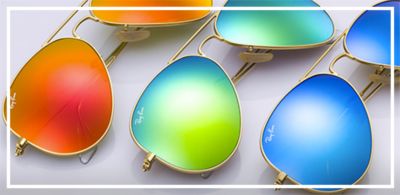 Ray-Ban-Sunglasses-Aviator-Flash-Lenses