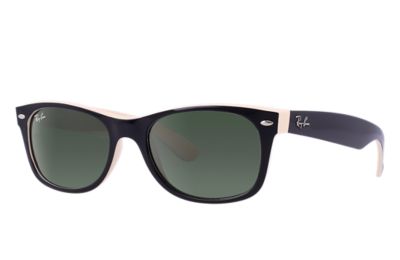 ray ban wayfarer black and clear