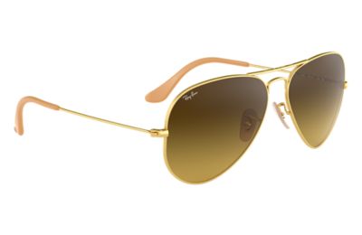 ray ban aviator brown