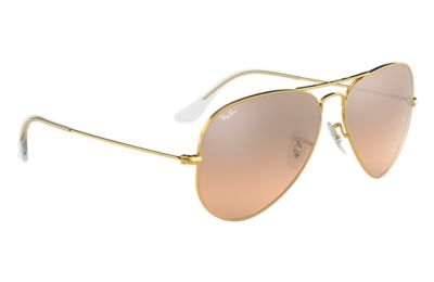 Ray Ban Aviator Gradient Rb3025 Gold Metal Silver Pink Lenses 0rb 3e58 Ray Ban Hongkong