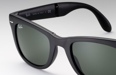 ray ban folding wayfarer black