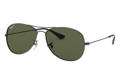 Ray-Ban Cockpit RB3362 Gunmetal - Metal - Green Polarized Lenses ...