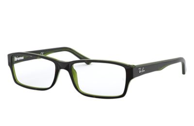 RAY BAN RB5169 OPTICS  HAVANA AUF GRÜN TRANSPARENT FASSUNG KLAR GLAS 54-16