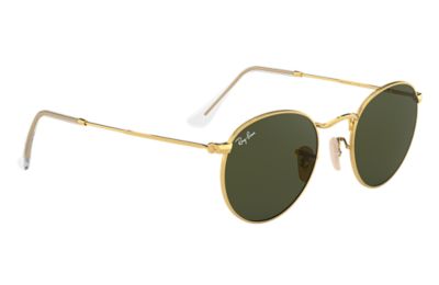 ray ban orb3447 round metal sunglasses 47mm