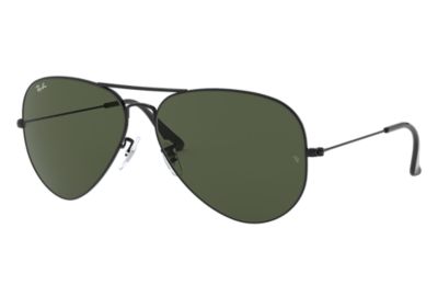 Ray-Ban Aviator Classic RB3026 Black - Metal - Green Lenses ...