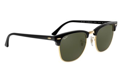 Ray Ban Clubmaster Classic Rb3016 Black Acetate Green Lenses 0rb3016w Ray Ban Usa