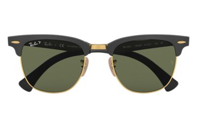 Ray Ban Clubmaster Aluminum Rb3507 Black Aluminum Green Polarized Lenses 0rb3507136 N549 Ray Ban Usa