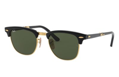 Ray Ban Clubmaster Folding Rb2176 Black Acetate Green Lenses 0rb Ray Ban Uk