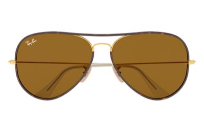 ray ban aviator brown