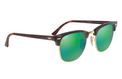 Ray Ban Clubmaster Flash Lenses Rb3016 Tortoise Acetate Green Lenses 0rb Ray Ban Usa