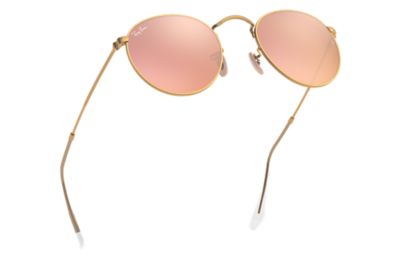 ray ban round flash sunglasses