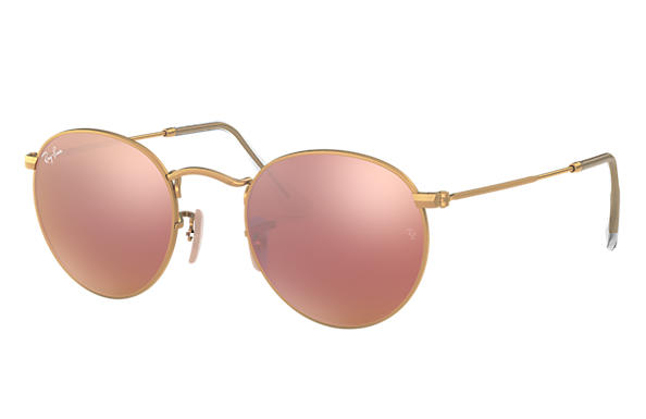 ray ban femme ronde rose