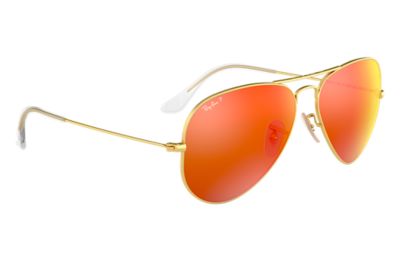 ray ban aviator orange