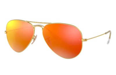 ray ban aviator orange