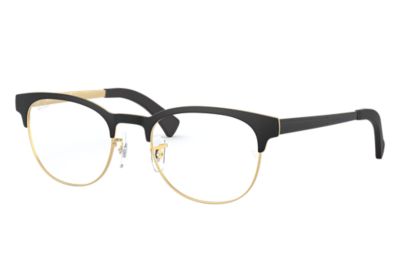 black and gold ray ban glasses