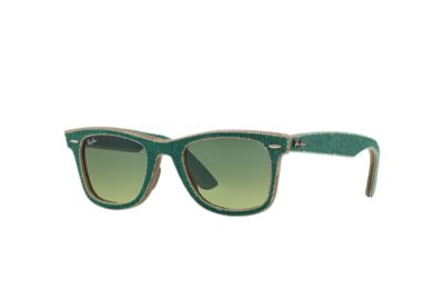 Rayban Ray Ban Original Wayfarer Denim Unisex Sunglasses Lenses Groen Frame Rb2140 11663M 50 22 rayban kopen in de aanbieding
