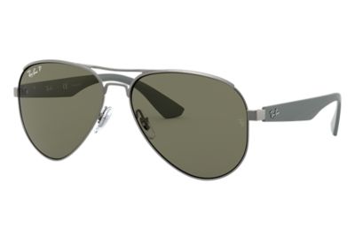Rayban Ray Ban Rb3523 Unisex Sunglasses Lenses Groen Polarized Frame Grijs 0299A 59 17 rayban kopen in de aanbieding
