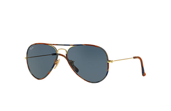 lentes ray ban aviador full color azul lentes ray ban aviador full color azul