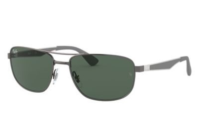 Rayban Ray Ban Rb3528 Unisex Sunglasses Lenses Groen Frame Staalgrijs 02971 61 17 rayban kopen in de aanbieding