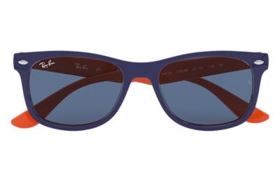 ray ban wayfarer blue orange