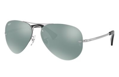 Ray-Ban 雷朋RB3449 銀色- 金屬- 銀色鏡片 