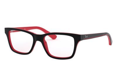 ray ban sunglasses black and red