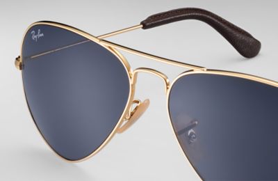 ray ban aviator bleu