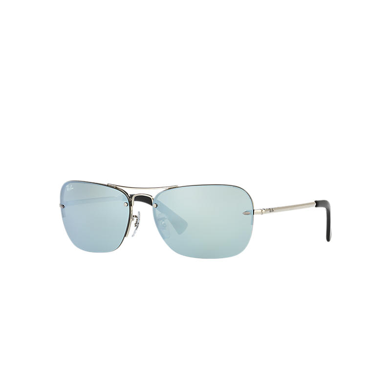 Ray Ban Rb3541 Unisex Sunglasses Verres: Gris, Monture: Argent - RB3541 003/30 61-15