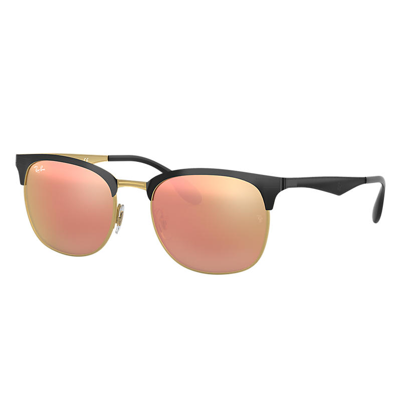 Ray Ban Rb3538 Unisex Sunglasses Verres: Rose, Monture: Noir - RB3538 187/2Y 53-19
