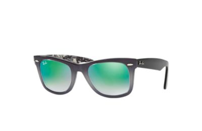 Rayban Ray Ban Original Wayfarer Floral Unisex Sunglasses Lenses Groen Frame Zwart Rb2140 11994J 50 22 rayban kopen in de aanbieding