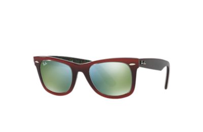 Rayban Ray Ban Original Wayfarer Pixel Unisex Sunglasses Lenses Groen Frame Bruin Rb2140 12022X 50 22 rayban kopen in de aanbieding