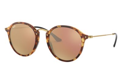 ray ban round fleck