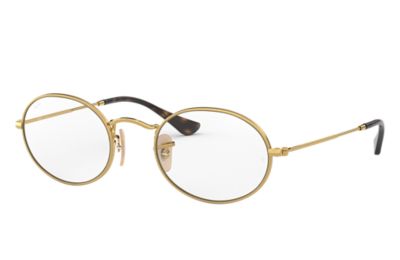 ray ban gold rimmed glasses