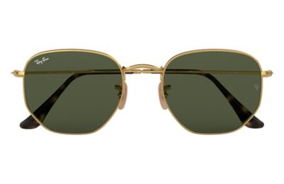 ray ban gold and black sunglasses