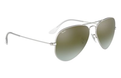 ray ban aviator green