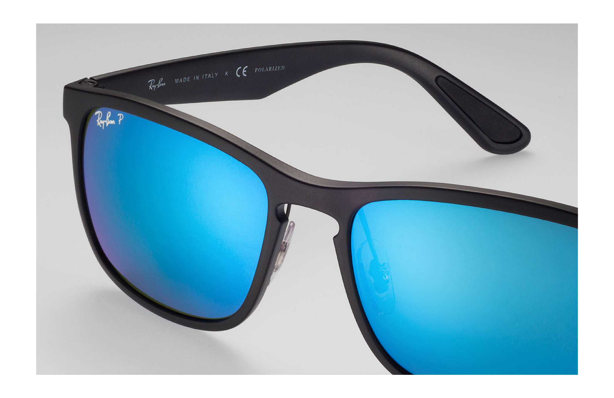 Ray ban polarized blue mirror chromance aviator sunglasses 331584-Ray
