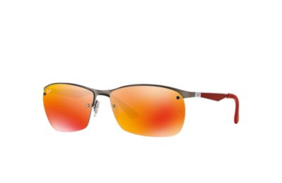 Rayban Ray Ban Rb3550 Unisex Sunglasses Lenses Rood Frame Staalgrijs 0296Q 64 15 rayban kopen in de aanbieding