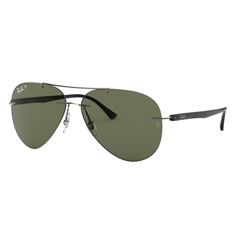 Ray Ban Rb8058 Homme Sunglasses Verres: Vert Polarisés, Monture: Noir - RB8058 004/9A 59-13
