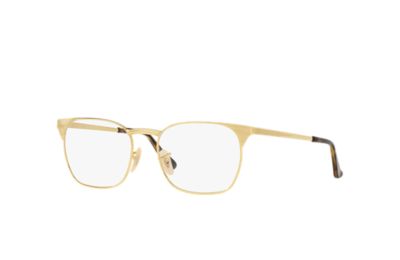 ray ban eyeglasses gold frame