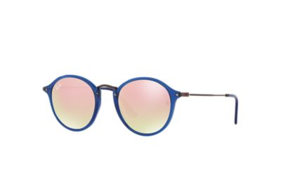 Rayban Ray Ban Rb2447N Flat Lenses Unisex Sunglasses Roze Frame Bruin 62547O 49 21 rayban kopen in de aanbieding