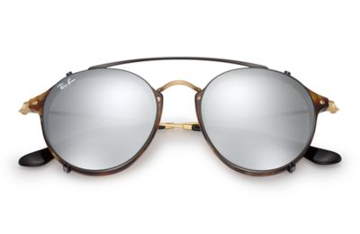 round fleck clip on ray ban