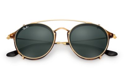 ray ban clip on round 