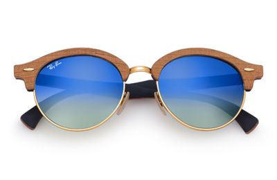 ray ban clubround wood