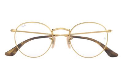 gold rimmed round glasses