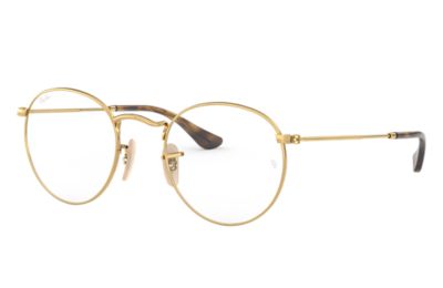 ray ban gold glasses frames